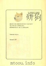 ANALYSIS AND CHARACTERIZATION OF HIGH-PURITY TALC FOR USE IN PROPELLANTS;DETERMINATION OF FALC IN PR（1975 PDF版）