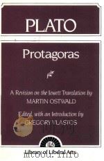 PROTAGORAS PLATO 1956 PDF电子版封面 0023610905