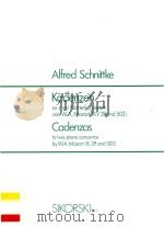 Kadenzenzu zwei Klavierkonzerten von W.A.Mozart Cadenzas: to two piano concertos by W. A. Mozart K.3（1992 PDF版）