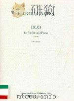 Duo For violin and piano 1974 1993 edition AMP-7547（1976 PDF版）