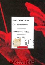 Birthday Music for John Set of Parts SOS00782（1985 PDF版）