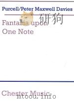 Fantasia upon One Note for chamber ensemble CH655259 1980 PDF电子版封面