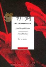 Three Studies For percussion CH55173   1980  PDF电子版封面     