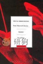 Quintet for Trumpet and Strings Set of Parts SOS05360（1999 PDF版）