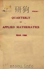 QUARTERLY OF APPLIED MATHEMATICS  MAR.1988  VOLUME XLVI（1988 PDF版）