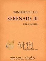 Serenade III Fur Klavier BA3506 1959 PDF电子版封面