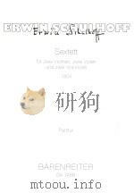 Sextett fur zwei Violinen zwei Violen und zwei Violoncelli 1924 Herausgegeben von Michael Rische Par（1998 PDF版）