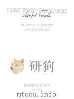 Automne et Aubade pour deux clarinettes BA7279 1993 PDF电子版封面 9790006486762