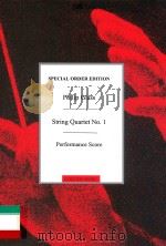 String Quartet No. 1(1966) Performance Score DU10098（ PDF版）