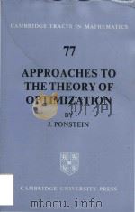 Approaches to the theory of optimization（1980 PDF版）
