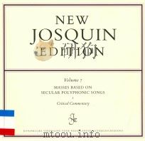 Volume 7 MASSES BASED ON SECULAR POLYPHONIC SONGS 1 Critical Commentary（1997 PDF版）