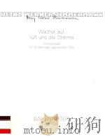 Wachet auf ruft uns die Stimme Chorfantasie für 12-stimmigen gemischten Chor 1979 BA 7061（1979 PDF版）