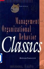 Management and Organizational Behavior Classics Fifth Edition（1993 PDF版）
