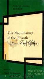 THE SIGNIFICANCE OF THE FRONTIER IN AMERICAN HISTORY（1979 PDF版）