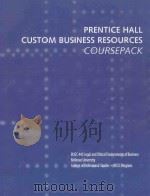 PRENTICE HALL CUSTOM BUSINESS RESOURCES COURSEPACK（ PDF版）