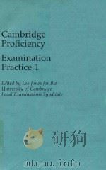 CAMBRIDGE PROFICIENCY EXAMINATION PRACTICE 1（1984 PDF版）