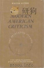 MODERN AMERICAN CRITICISM（1963 PDF版）