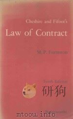 CHESHIRE AND FIFOOT'S LAW OF CONTRACT（1981 PDF版）