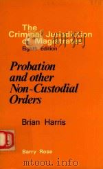 PROBATION AND OTHER NON-CUSTODIAL ORDERS（1982 PDF版）
