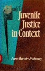 JUVENILE JUSTICE IN CONTEXT（1987 PDF版）