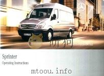 Mercedes-Benz Sprinter Operating Instructions PDF电子版封面