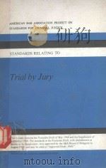 AMERICAN BAR ASSOCIATION PROJECT ON STANDARDS FOR CRIMINAL JUSTICE（1968 PDF版）