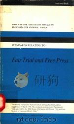 AMERICAN BAR ASSOCIATION PROJECT ON STANDARDS FOR CRIMINAL JUSTICE（1968 PDF版）