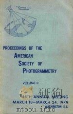 PROCEEDINGS OF THE AMERICAN SOCIETY OF PHOTOGRAMMETRY VOLUME 2（1979 PDF版）