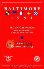 TECHNICAL PAPERS 1991 ACSM-ASPRS ANNUAL CONVENTION VOLUME3（1991 PDF版）