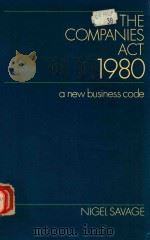 THE COMPAIES ACT 1980 A NEW BUSINESS CODE（1980 PDF版）