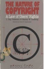 THE NATURE OF COPYRIGHT A LAW OF USERS;RIGHTS（1991 PDF版）