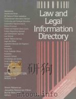 LAW AND LEGAL INFORMATION DIRECTORY VOLUME 1（1993 PDF版）