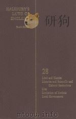 HALSBURY'S LAWS OF ENGLAND VOLUME 28（1979 PDF版）