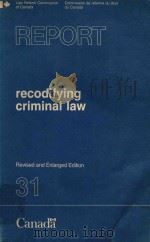 REPORT RECODIFYING CRIMINAL LAW 1987 PDF电子版封面 REVISED AND ENLARGED