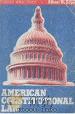 AMERICAN CONSTITUTIONAL LAW CASES AND TEXT（1979 PDF版）