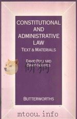 CONSTITUTIONAL AND ADMINSTRATIVE LAW TEXT AND MATERIALS（1990 PDF版）