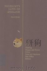 HALSBURY'S LAWS OF ENGLAND VOLUME 36 1981 PDF电子版封面 0406034001