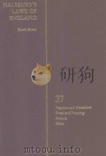 HALSBURY'S LAWS OF ENGLAND VOLUME 37（1982 PDF版）