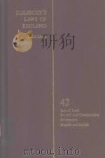 HALSBURY'S LAWS OF ENGLAND VOLUME 42（1983 PDF版）