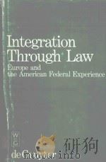UNTEGRATION THROUGH LAW VOLUME 1 1986 PDF电子版封面 3110105152