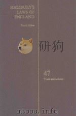 HALSBURY'S LAWS OF ENGLAND VOLUME 47（1984 PDF版）