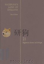 HALSBURY'S LAWS OF ENGLAND VOLUME 21（1981 PDF版）