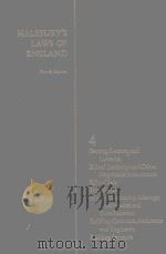 HALSBURY'S LAWS OF ENGLAND VOLUME 4 1973 PDF电子版封面 0406034001