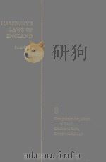 HALSBURY'S LAWS OF ENGLAND VOLUME 8 1974 PDF电子版封面 0406034001