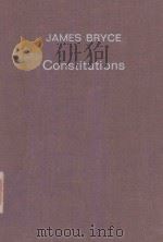 CONSTITUTIONS 1980 PDF电子版封面 3511091012 JAMES BRYCE