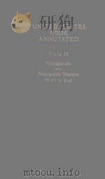 UNITED STATES CODE ANNOTATED TITLE 33（1978 PDF版）