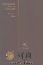 HALSBURY'S LAWS OF ENGLAND VOLUME 7(1)（1988 PDF版）