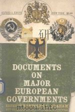 DOCUMENTS ON MAJOR EUROPEAN GOVERNMENTS（1966 PDF版）