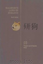 HALSBURY'S LAWS OF ENGLAND VOLUME 50 1984 PDF电子版封面 0406034001