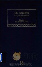 Malthus:Critical Responses Volume I（1998 PDF版）